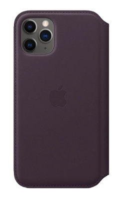 Mynd af iPhone 11 Pro - Leather Folio Aubergine
