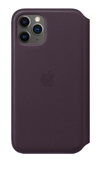 Mynd af iPhone 11 Pro - Leather Folio Aubergine