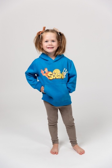 Mynd af Blá Hettupeysa